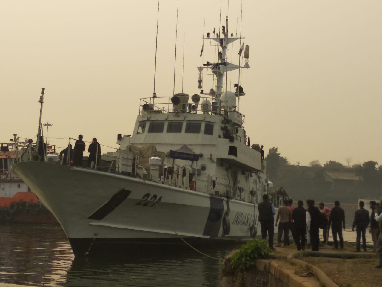 Undocking of ICGS Priyadarshini from GRSE-KPDD 2 post completion of Underwater Work on 19 Jan 23