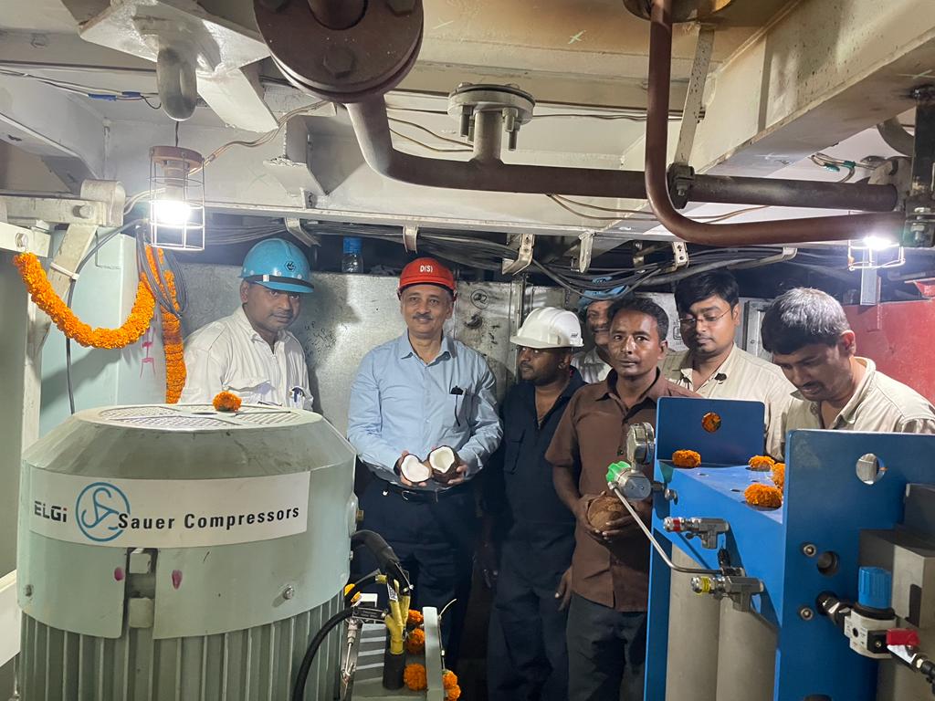 Successful Commissioning of High Pressure Air Compressor, First Machinery of P17A Project (Yard 3022) on 28 Feb 23