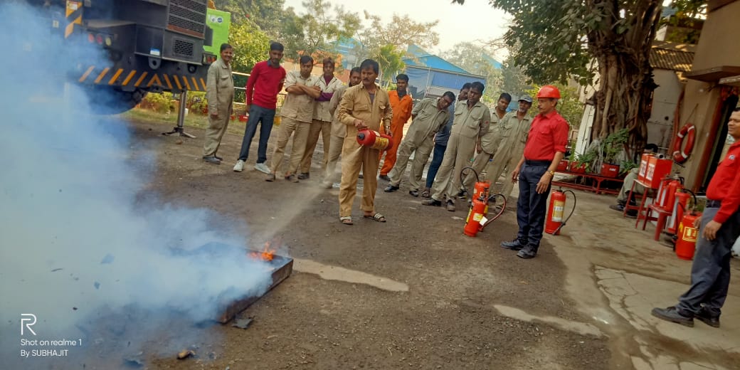 Fire Training for Operatives at FOJ Unit on 13 Jan23