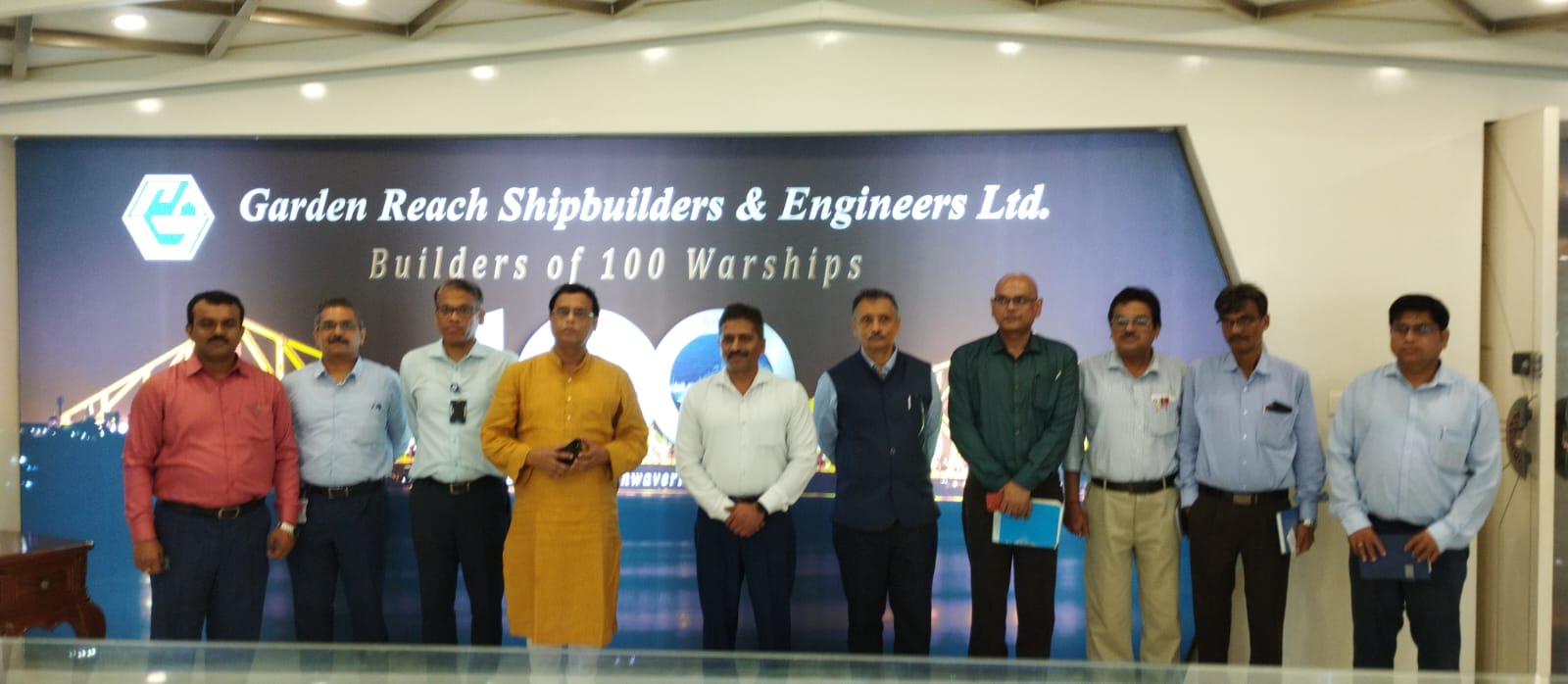 Transport Minister, Govt. of WB Shri Snehasis Chakraborty visited GRSE on 18 Aug 23