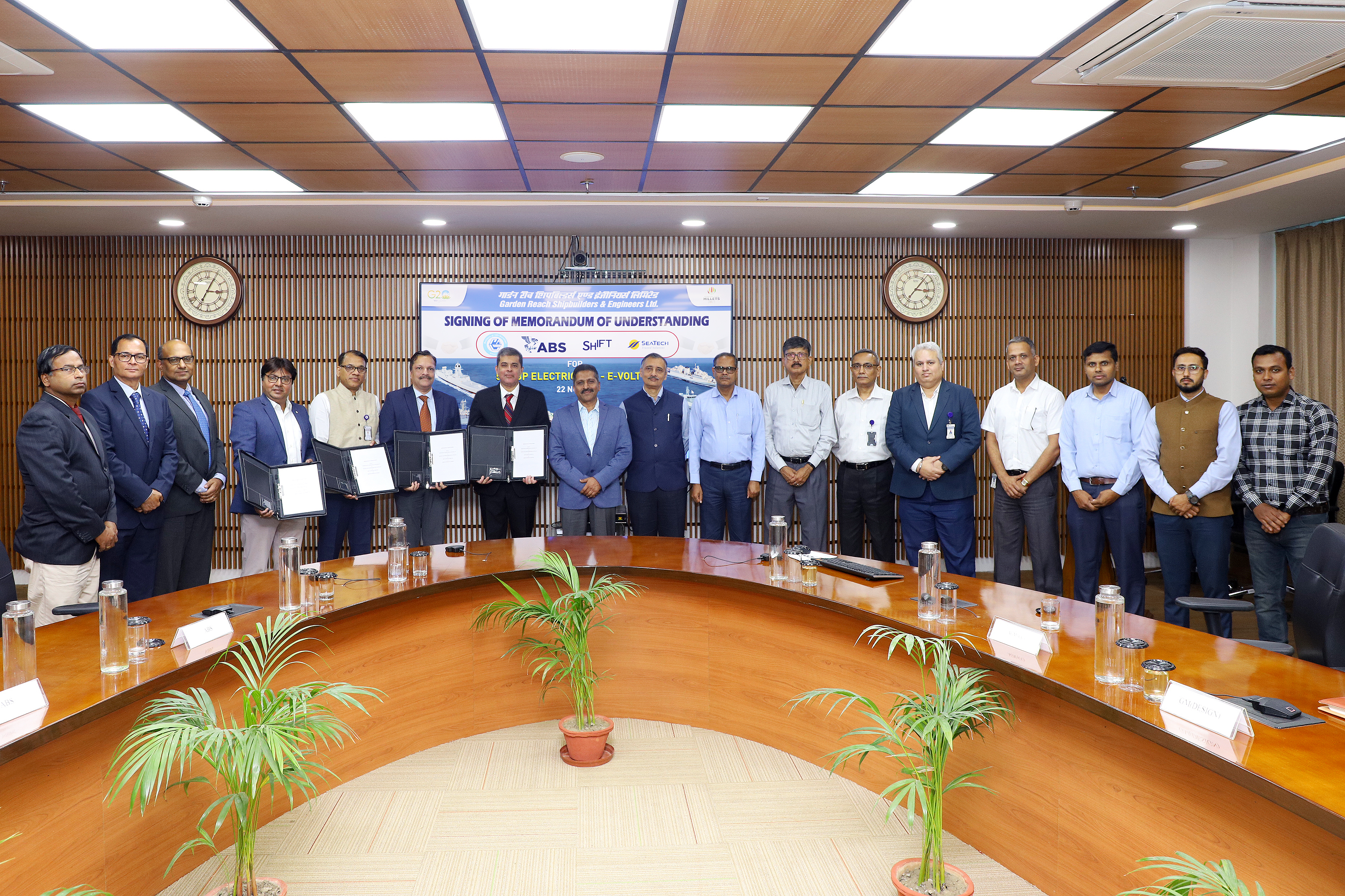 MOU with SHIFT, SEATECH & ABS major step towards building “Green” Electric Tugs on 22 Nov 23