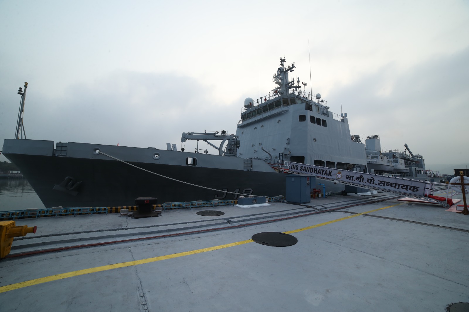 GRSE's INS Sandhayak joins Indian Navy Fleet after Commissioning on 03 Feb 24