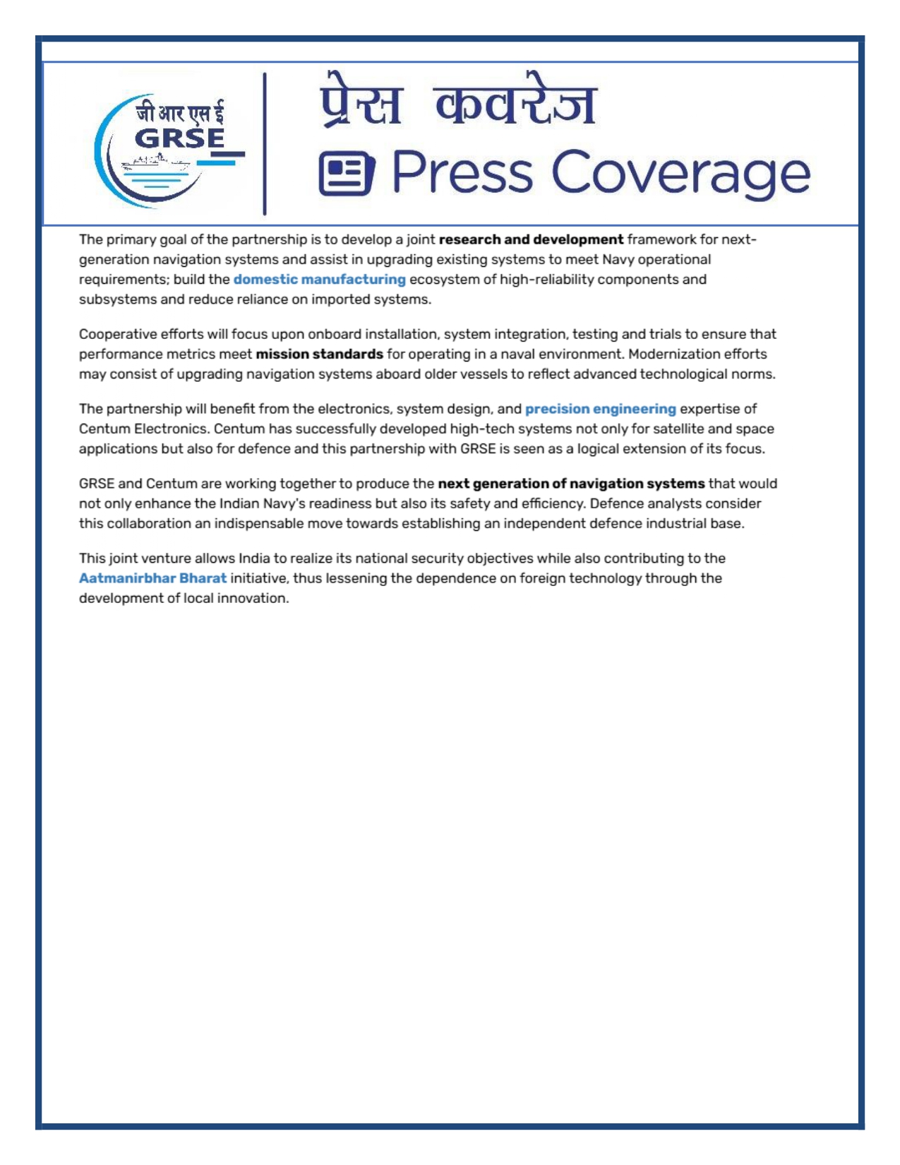 Press Coverage: 20 Oct 25:THE TIMES OF INDIA